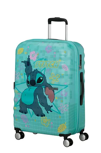 Чемодан American Tourister WAVEBREAKER DISNEY 67 см STITCH FLOWER 67х47х26 31C*57019 - фото 8