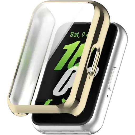 Чехол-накладка DK для Samsung Galaxy Fit3 (R390) Silicone Face Case (pale gold)