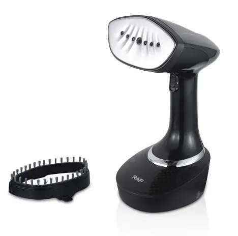 Ручний вертикальний відпарювач RAF R.1323 для одягу з резервуаром 400 мл 1500 Вт Чорний - фото 4