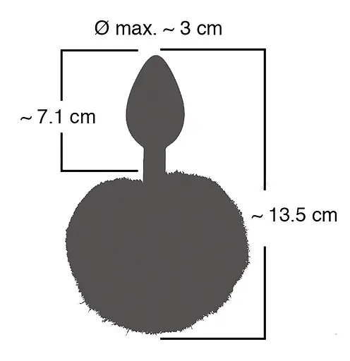 Анальная пробка с пушистым хвостом Orion Colorful Joy Bunny Tail 13.5 см (розовый) - фото 6
