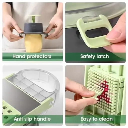 Овочерізка з контейнером Vegetable Cutter 9 в 1 - фото 7