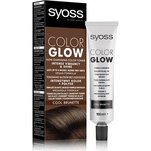 Уценка. Тонирующий бальзам для волос Syoss Color Glow Холодный каштановый 100 мл (2806387) - фото 2