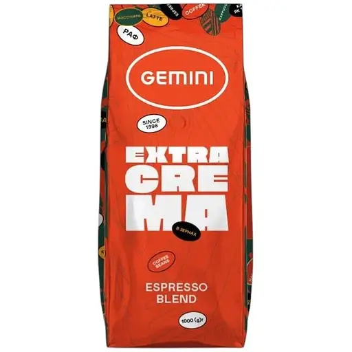 Кофе в зернах Gemini Extra Crema 1 кг - фото 1