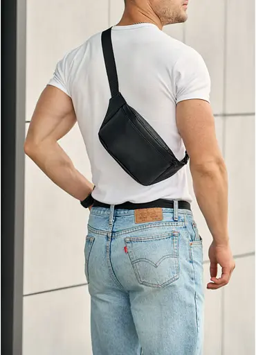 Чоловіча сумка на пояс (бананка) Sambag 22х12х4 см sum0011060 - фото 5