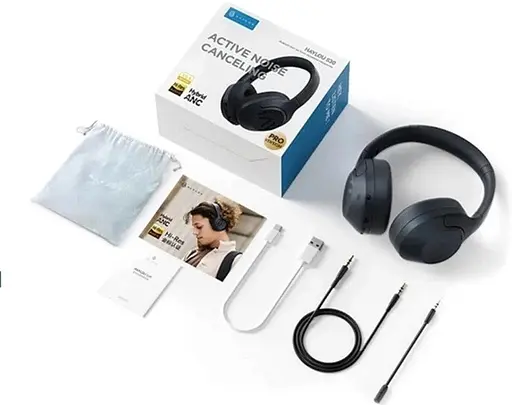 Навушники бездротові Haylou S30 Pro накладні темно сині Bluetooth 5.4 - фото 5