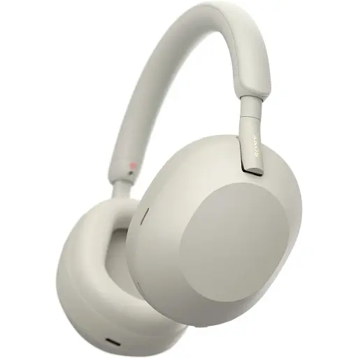 Навушники Sony Over-ear WH-1000XM5 BT 5.2 ANC Hi-Res AAC LDAC Wireless Mic сріблясті - фото 2