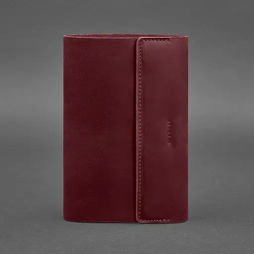 Шкіряний блокнот софт-бук 7.0 бордовий Crazy Horse - фото 6