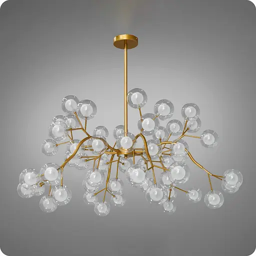 Люстра підвісна 517 Dlight на 54 ламп Золото Сатін (01975) - фото 2