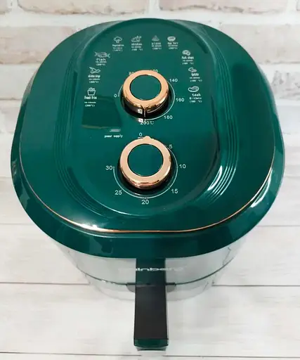 Аэрофритюрница электрическая безмасляная Rainberg RB-2242 7.5 л 3800 Вт Зеленый - фото 3