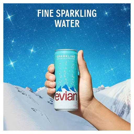Вода минеральная Evian газированная з/б 0.33 л - фото 3