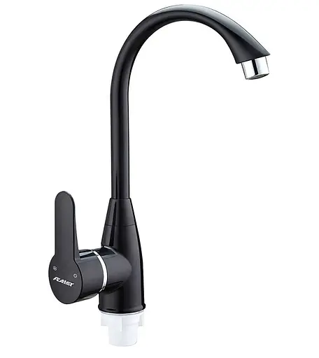 Смеситель для кухни Plamix Mario-011 черный PM0606 - фото 1