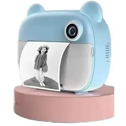 Детская цифровая фотокамера мгновенной печати с термопринтером M&A-2000 Синяя - фото 2