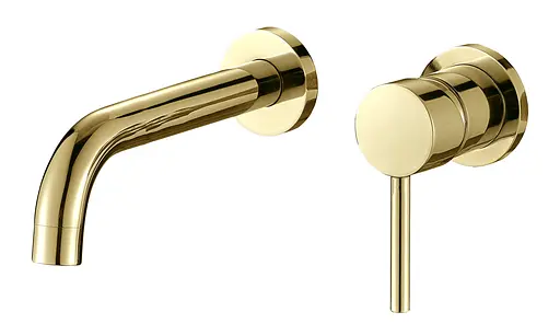 Смеситель для раковины VBI Milano Long gold скрытого монтажа VBI-050103GL Золотой - фото 1