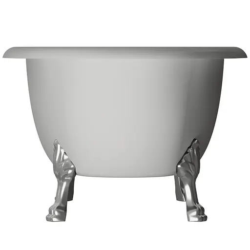 Ванна окремостояча матова Amdcon Olmpa 180x90 біла з литого каменю срібні ніжки OLMPA_180_nzhk-s_MAT Білий матовий - фото 9