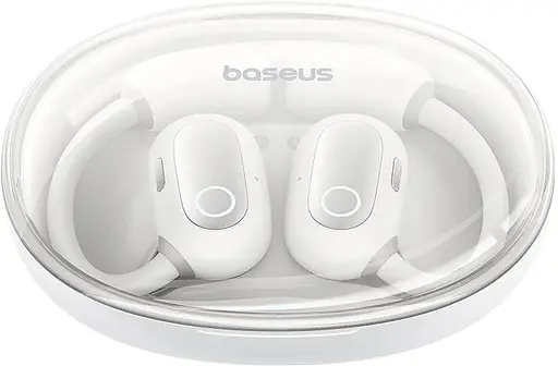 Наушники Baseus Eli Sport 1 Open-Ear TWS Earbuds Stellar, IPX4, BT5.3, 65mAh, 600mAh, 7.5h, White  A00064400221-00 - фото 3