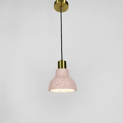 Подвес Terrazzo Toco с розовым бетонным плафоном в стиле Ар-деко | Line F | Арт. MJ167/1 RED - фото 7