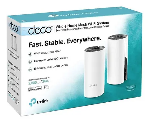 Wi-Fi Mesh система TP-Link DECO M4 2-pack (AC1200) — комплект из 2 роутеров - фото 5