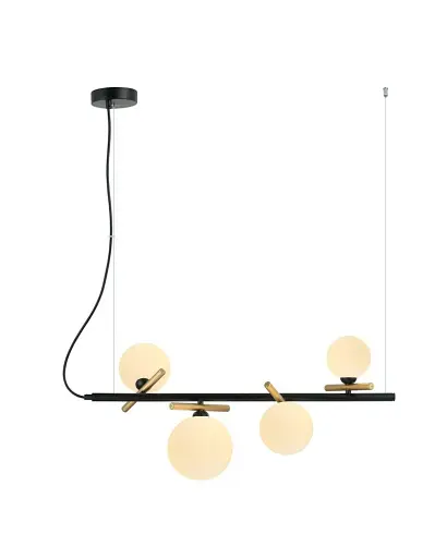 Підвісний світильник, люстра Italux PND-5622-4-BK-W Reverso G9 4x25W IP20 Чорний - фото 3