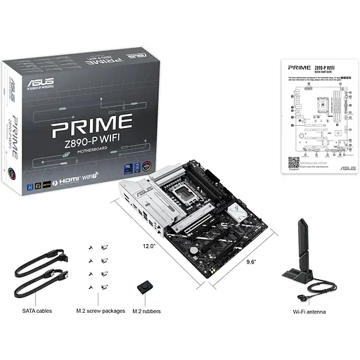 Материнская плата Asus Prime Z890 WIFI s1851 Z890 4xDDR5 M.2 HDMI DP Wi-Fi ATX - фото 2