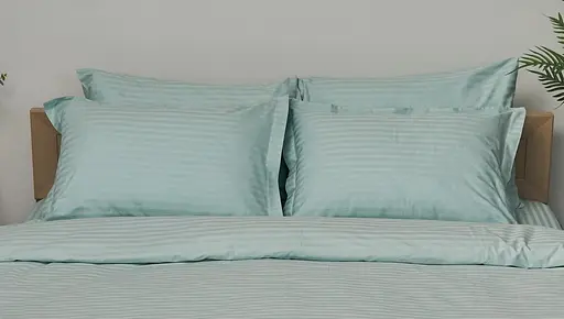 Набор наволочек Moon&Star Satin Stripe Stripe Mint 40х60 см 2 шт - фото 1