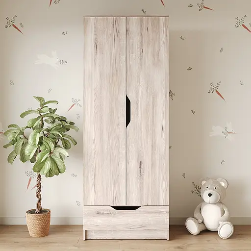 Шафа розпашна MebelStar 2Д1Ш Лілу 80x50x210 см Аляска сірий (MBS-1401) - фото 2