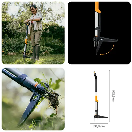 Інструмент для видалення бур'янів Fiskars X-series™ телескопічний 103–122 см (1080510) - фото 5
