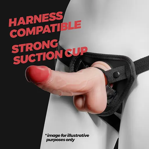 Фалоімітатор Crushious Inviktus 7" 19 см (чорний) - фото 21