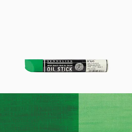 Фарба олійна у формі пастелі Sennelier Oil Stick, 38 мл, S3, Перманентний зелений (Permanent Green) - фото 2