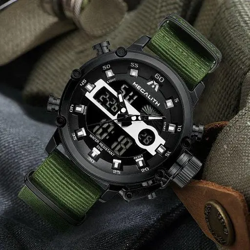 Чоловічий наручний годинник MegaLith Prof Green - фото 3