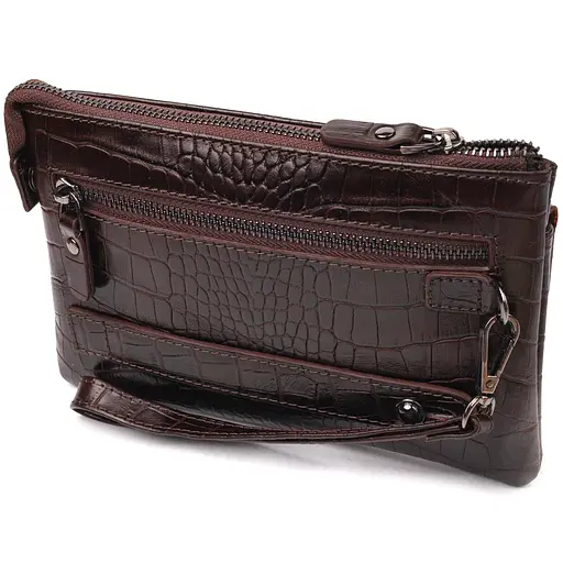 Клатч кожаный мужской Canpellini 21,5х13,5х1 см sum0022426 - фото 2