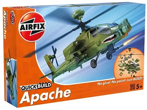 Конструктор Airfix QUICK BUILD Apache Helicopter J6004