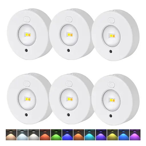 Світильник LED MZ-L3301 (комплект) with remote control (3LC+RGB/6PCS) White
