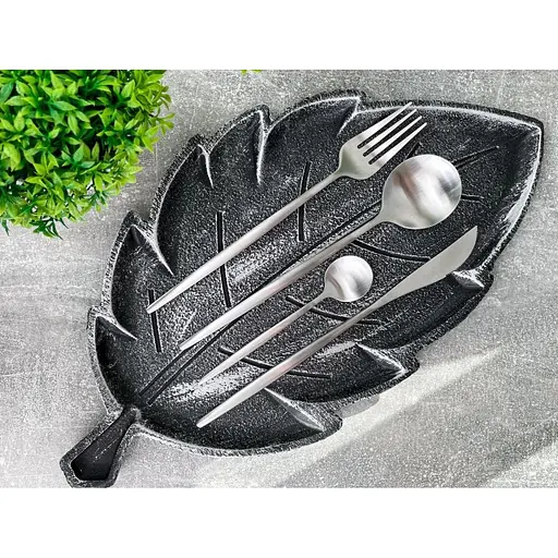 Набор столовых приборов 24 предмета серебристый - фото 5