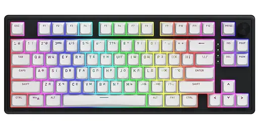 Клавіатура HATOR Skyfall 80 MAG ULTRA 8K White Black (HTK1880UA) - фото 1