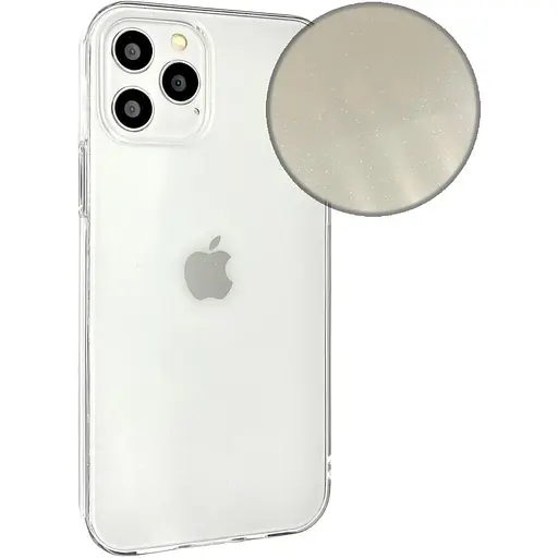 Чехол-накладка Molan Cano Silicone Jelly Glitter Clear Case для Apple iPhone 12 Pro Max 6.7" (clear) - фото 2
