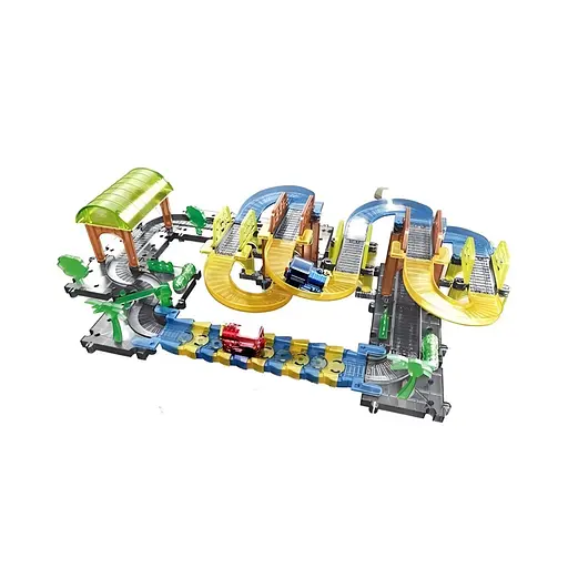 Залізничний трек 899-8, 76 деталей, локомотив із реалістичним дизайном