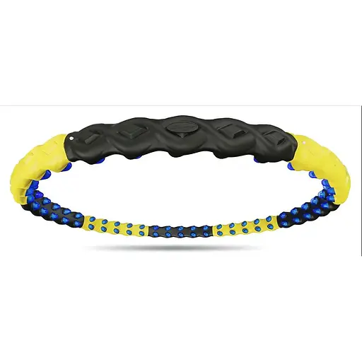 Хулахуп Hop-Sport HS-080HH с массажером 110см черно-желтый - фото 4