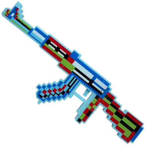 Детская игрушка Автомат "Minecraft" Bambi MСR-A(Blue) световые и звуковые эффекты - фото 1