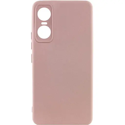Чехол Silicone Cover Lakshmi Full Camera A для Tecno Pop 6 Pro Розовый / Pink Sand