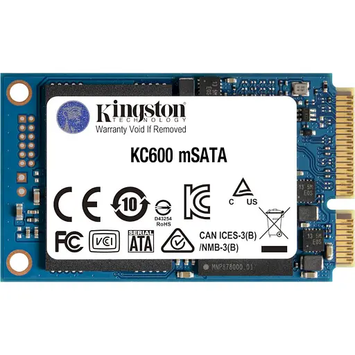 Накопичувач SSD Kingston mSata 512Gb KC600 (SKC600MS/512G) - фото 1