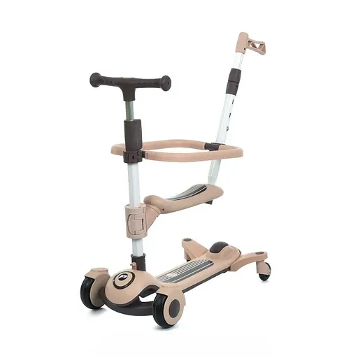 Самокат дитячий триколісний 3 в 1 JR3-127-BRN, колеса зі світлом