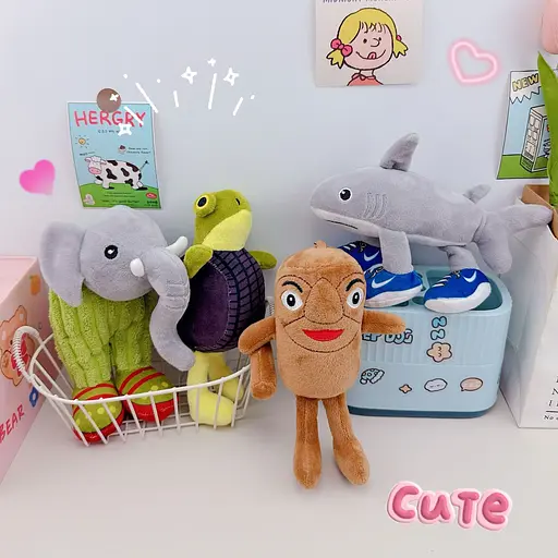 Набір м'яких іграшок брелків Італійський Brainrot 5 шт. 18 см (XY093) - фото 2