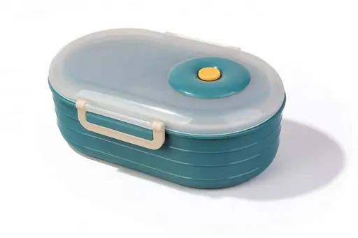 Ланч-бокс пластиковый на 2 секции Laprida зеленый 1000 мл (64-21-229) - фото 1