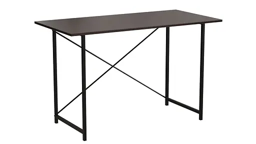 Стол письменный Line Лайт Ferrum-decor 750x1200x600 Черный металл ДСП Венге Магия 16 мм (FRD-106158)