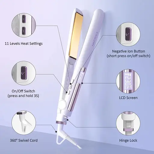 Выпрямитель Faszin 2 в 1 для завивки и выпрямления волос - фото 6