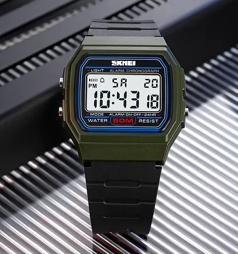 Наручний годинник чоловічий 2042AG Army Green Skmei acs0030363 - фото 4