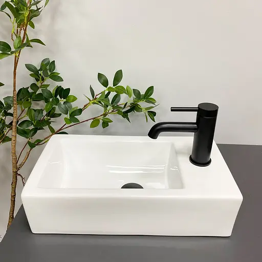 Умивальник VBI Lecce L white накладний підвісний VBI-015604, Білий - фото 3