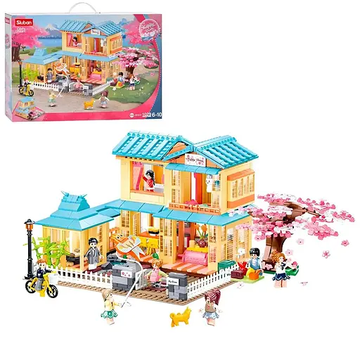 Конструктор Sluban Girl's Dream Японський гостьовий будинок на 1021 деталь (M38-B1017)
