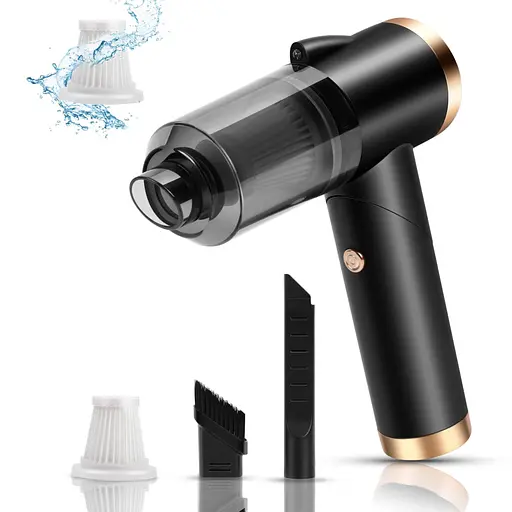 Пылесос автомобильный Q8 портативный аккумуляторный мощный Black (16315) - фото 3