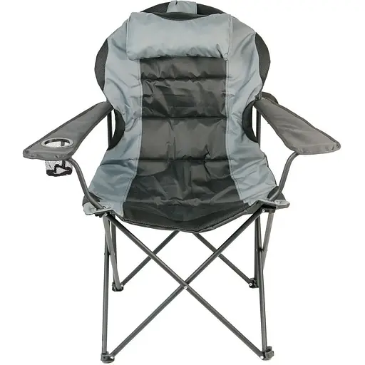 Кресло NeRest Рыбак Трофей NR-35 портативное черное с серым - фото 1